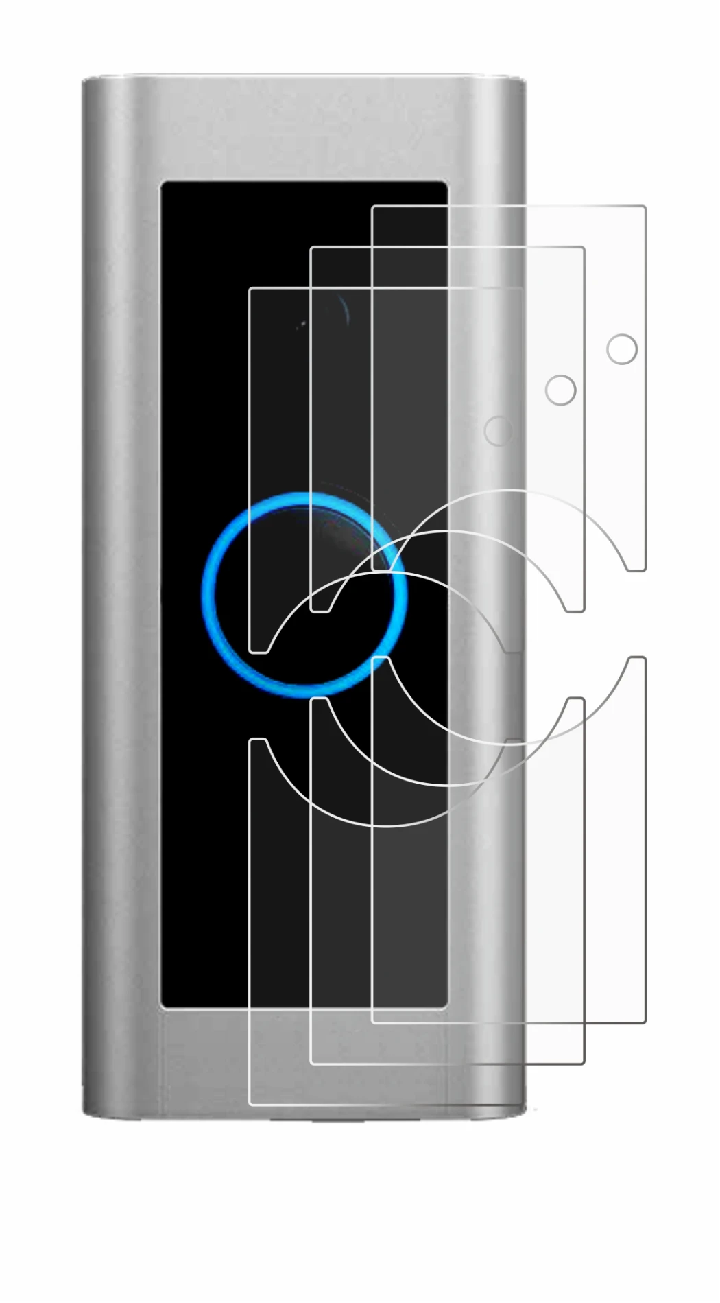 Image of the device Ring Video Doorbell Pro 2 with a wide variety of screen protectors.