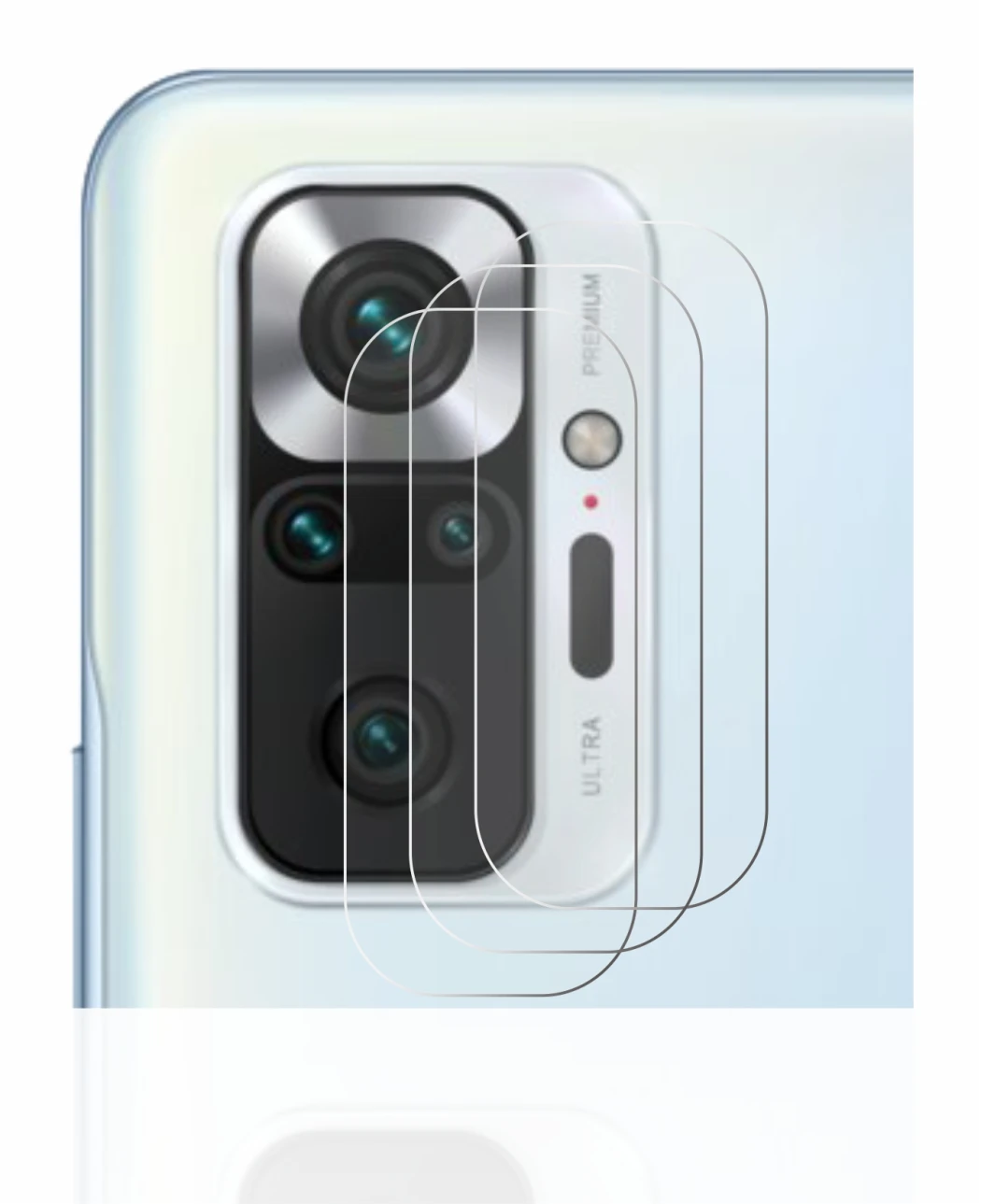 Image of the device Xiaomi Redmi Note 10S (ONLY Camera Lens) with a wide variety of screen protectors.
