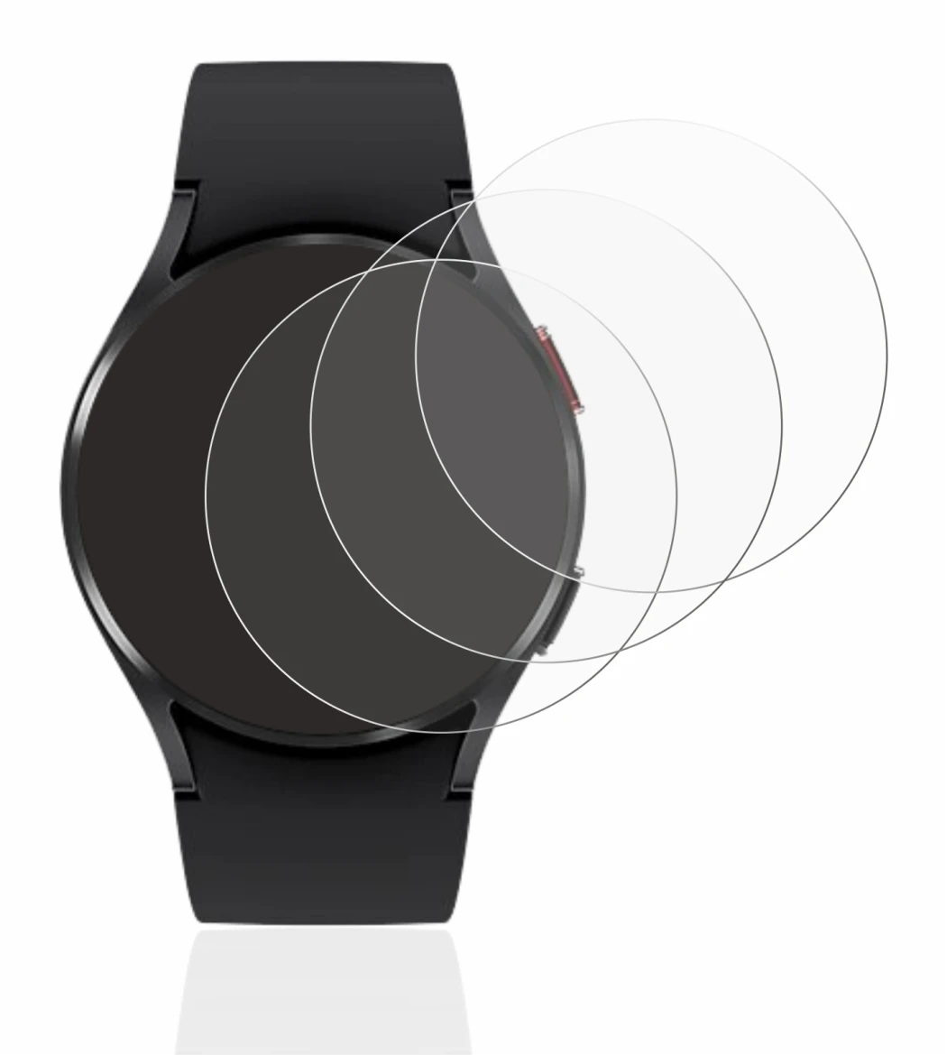 Image of the device Samsung Galaxy Watch 4 (40mm) with a wide variety of screen protectors.
