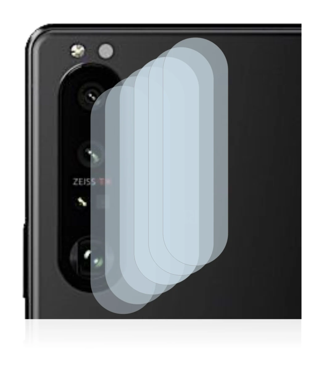 Image of the device Sony Xperia 5 III (ONLY Camera Lens) with a wide variety of screen protectors.