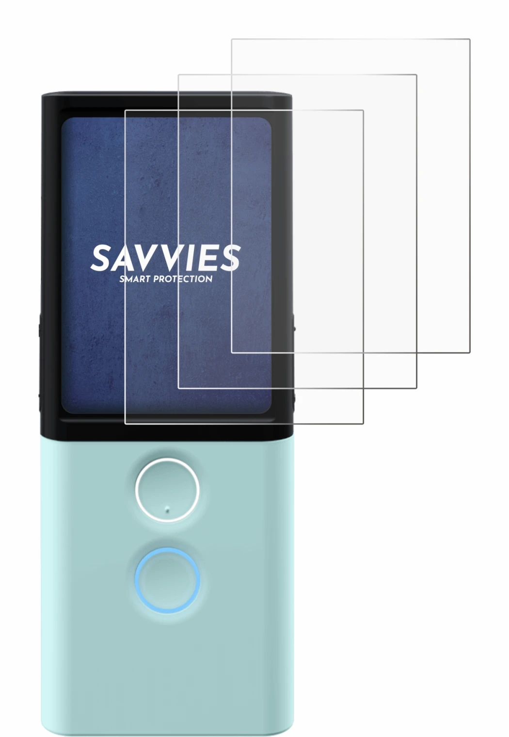 Image of the device Vasco Translator M3 with a wide variety of screen protectors.