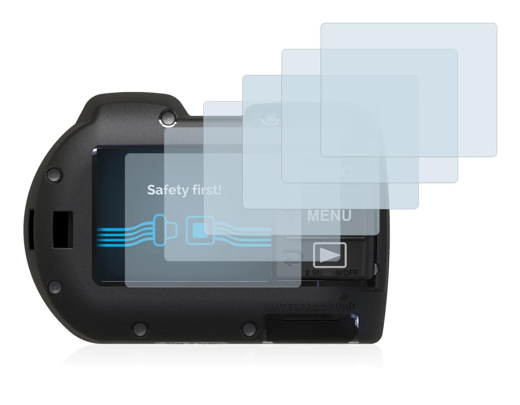 Image of the device SeaLife Micro 3.0 with a wide variety of screen protectors.
