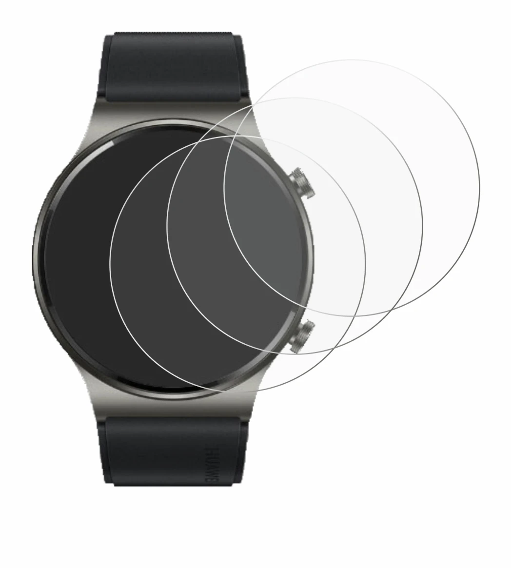 Image of the device Huawei Watch GT 2 Pro ECG with a wide variety of screen protectors.