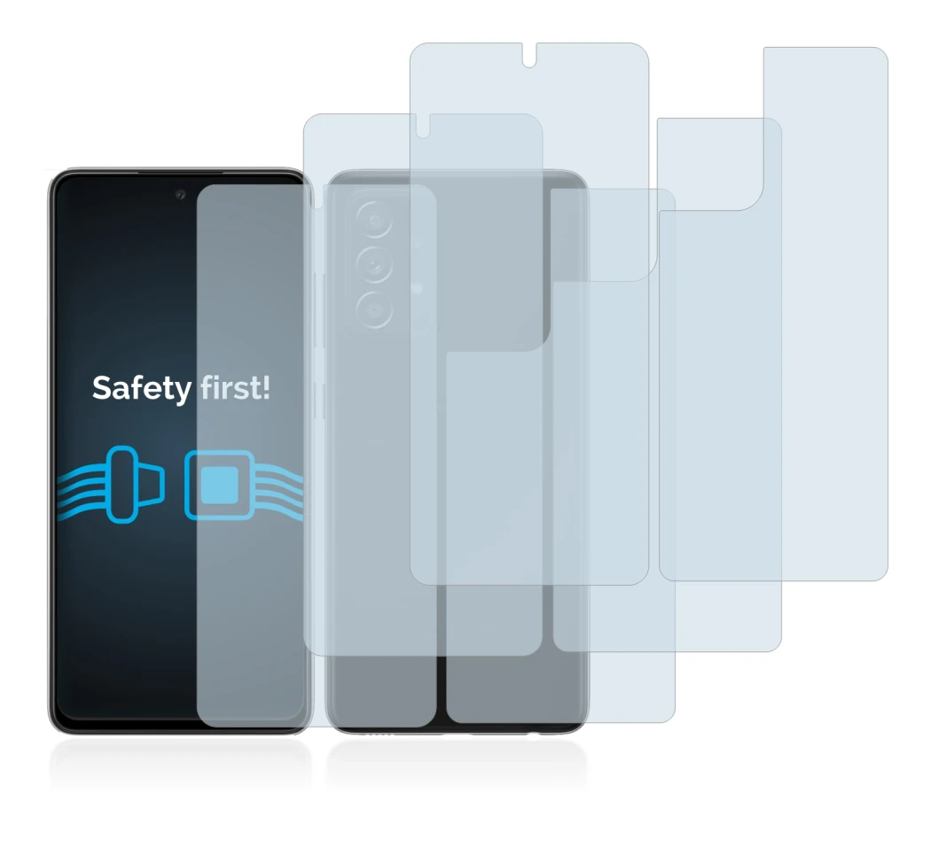 Image of the device Samsung Galaxy A52s 5G (Front+Back) with a wide variety of screen protectors.