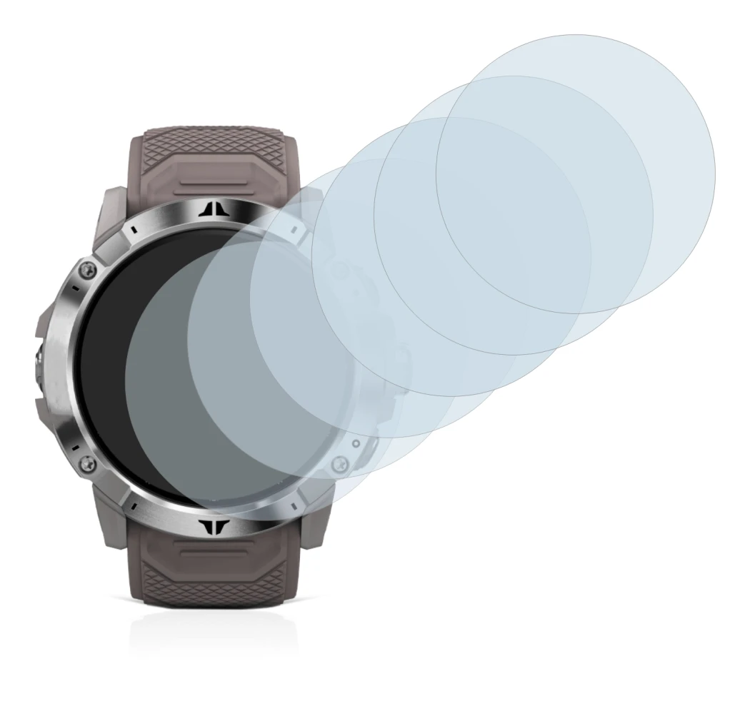 Image of the device Coros Vertix 2 with a wide variety of screen protectors.