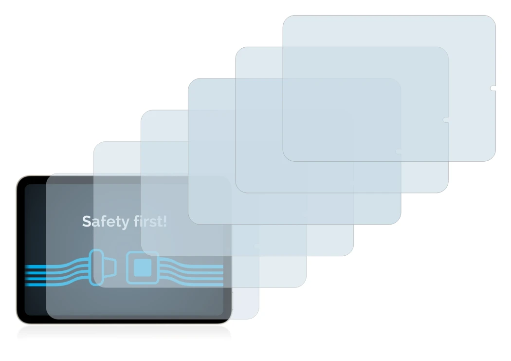 Image of the device Apple iPad Mini 6 2021 (Landscape, 6nd Gen.) with a wide variety of screen protectors.