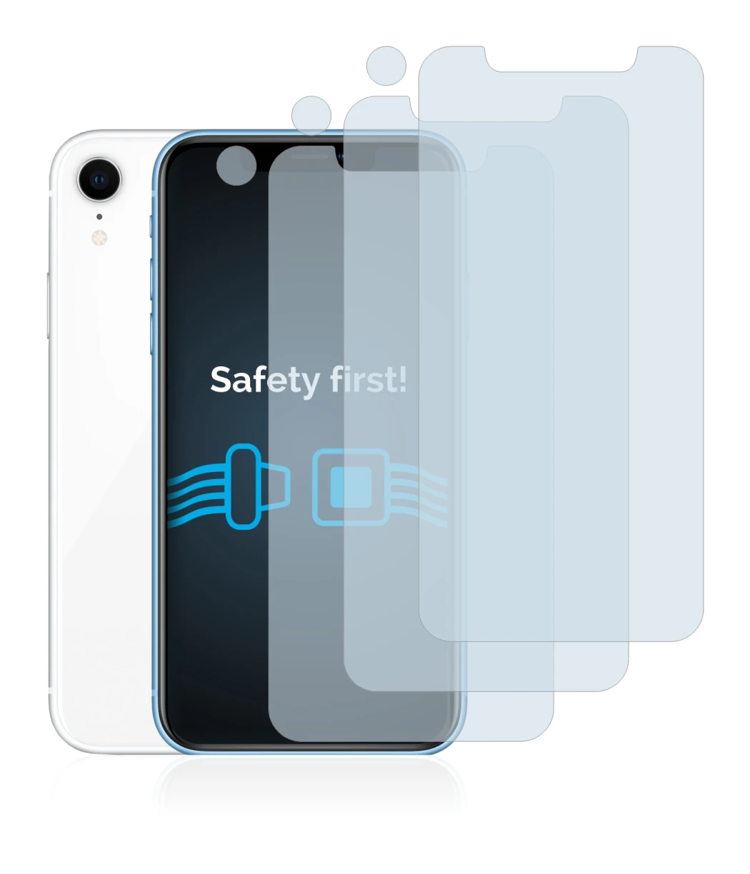 Image of the device Apple iPhone XR (Front+Camera) with a wide variety of screen protectors.