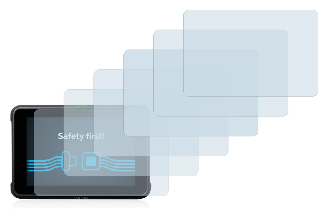 Image of the device Atomos Shinobi 7 with a wide variety of screen protectors.