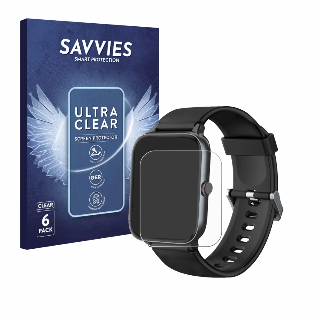 Front side of a product packaging with the brand logo Savvies. Next to it is the device Iowodo R3 Pro shown with the correspon
