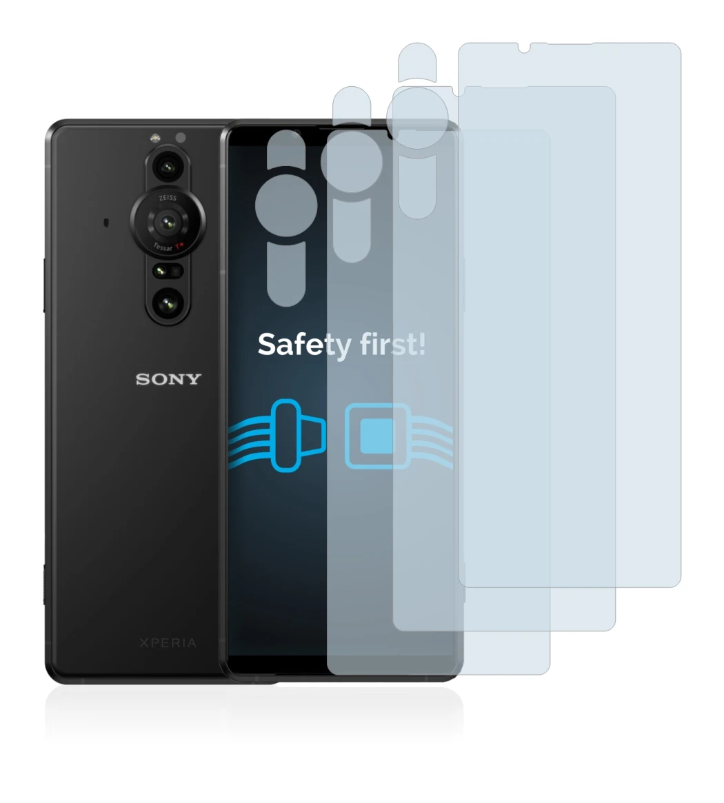 Image of the device Sony Xperia Pro-I (Front+Camera) with a wide variety of screen protectors.