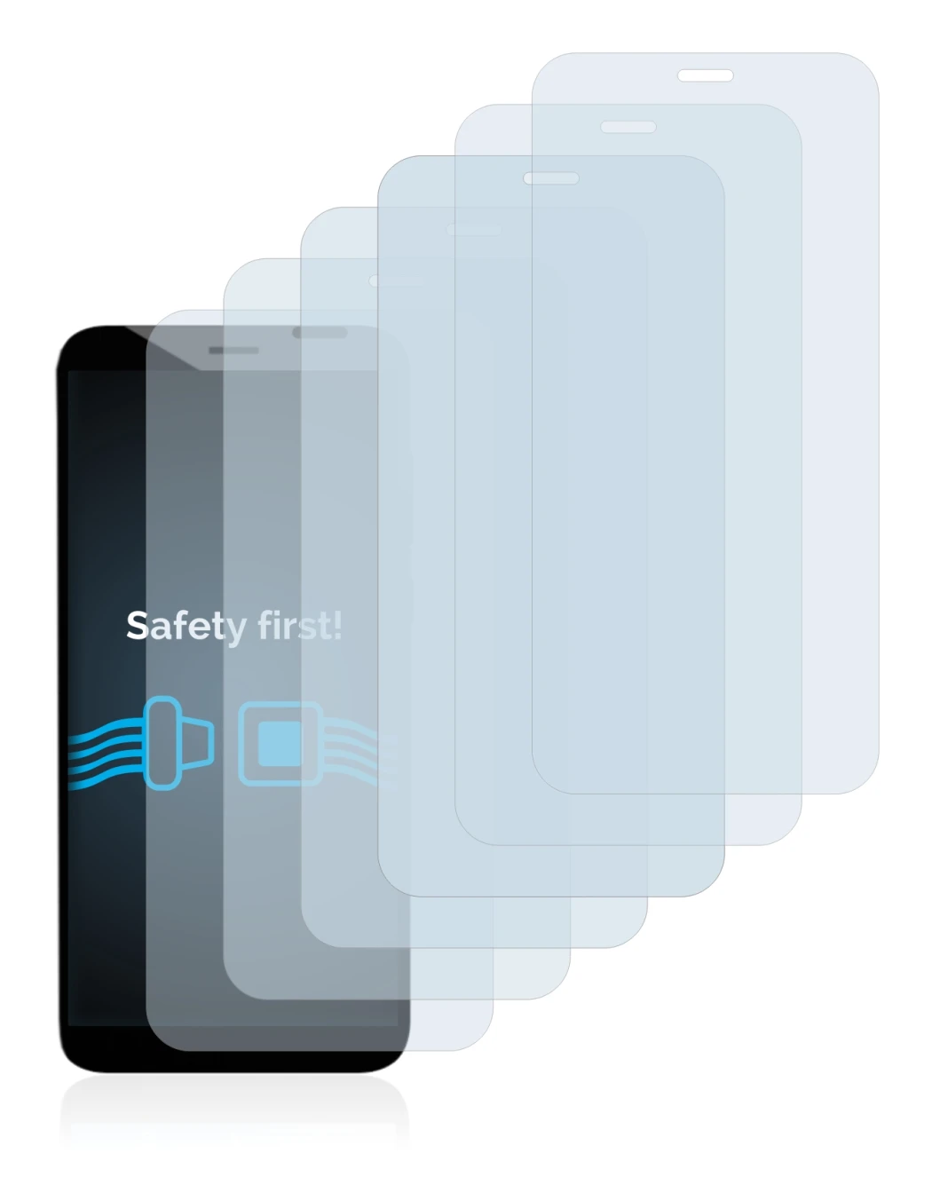 Image of the device Pine64 PinePhone Pro Explorer Edition with a wide variety of screen protectors.
