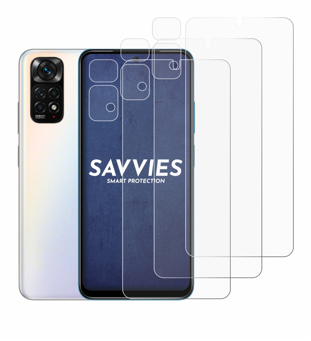 Image of the device Xiaomi Redmi Note 11S (Front+Camera) with a wide variety of screen protectors.