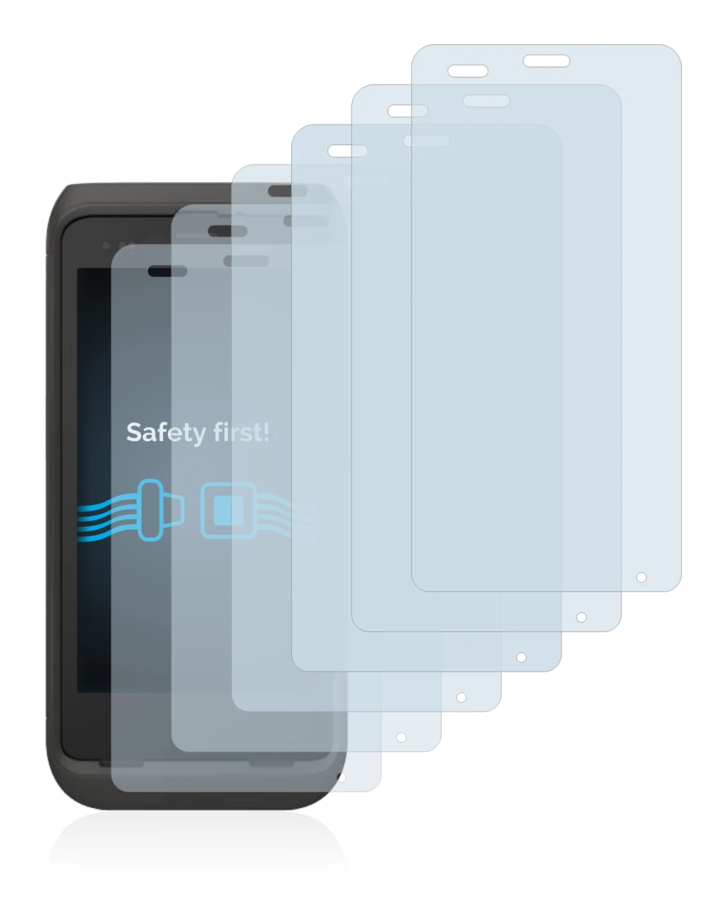 Image of the device Honeywell CT45 XP with a wide variety of screen protectors.