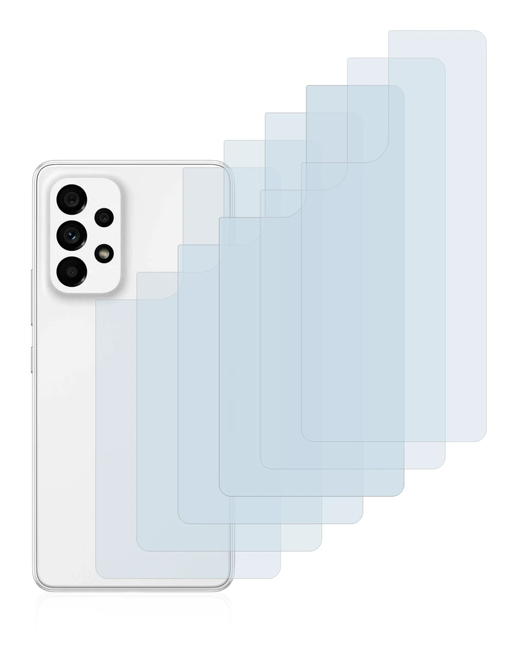 Image of the device Samsung Galaxy A53 5G (Back) with a wide variety of screen protectors.