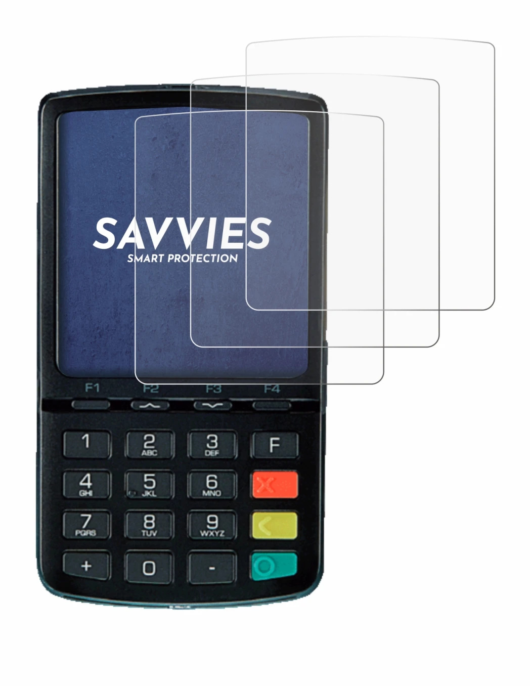 Image of the device ingenico Link/2500 with a wide variety of screen protectors.
