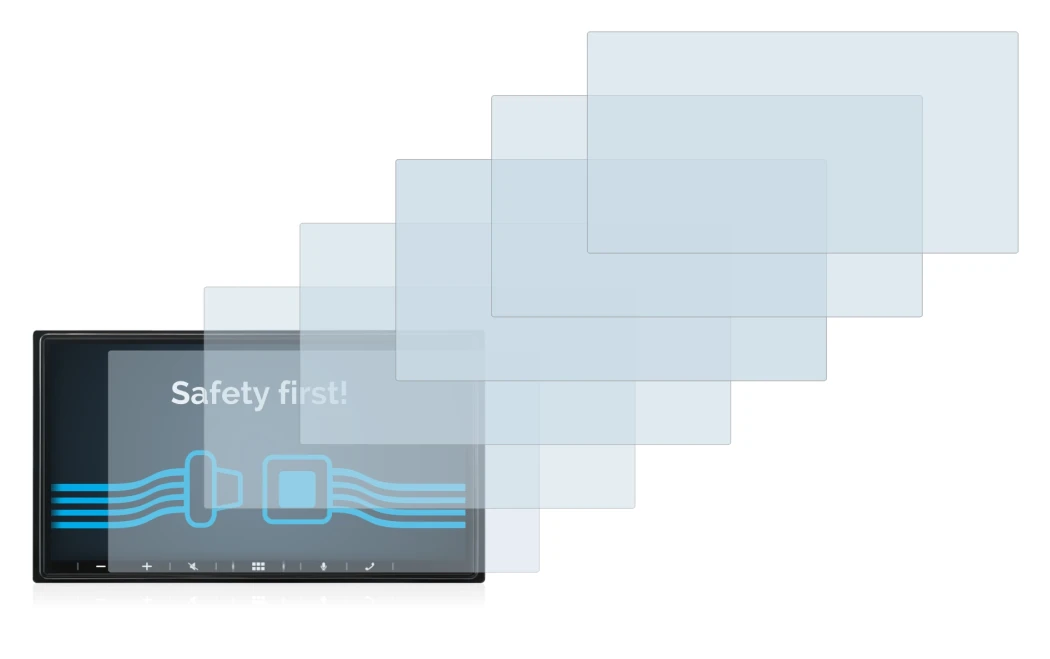 Image of the device Alpine iLX-W690D with a wide variety of screen protectors.