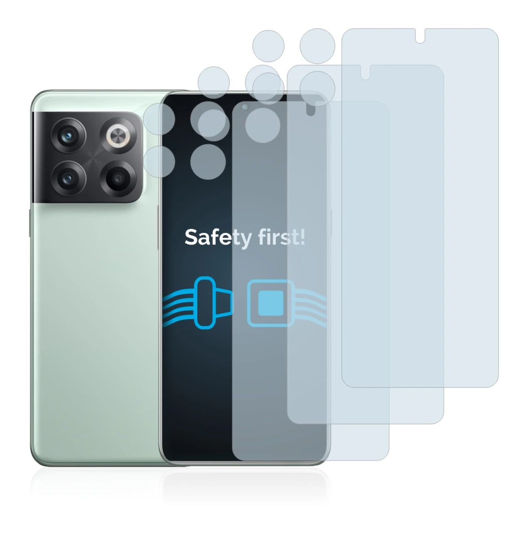 Image of the device OnePlus 10T 5G (Front+Camera) with a wide variety of screen protectors.