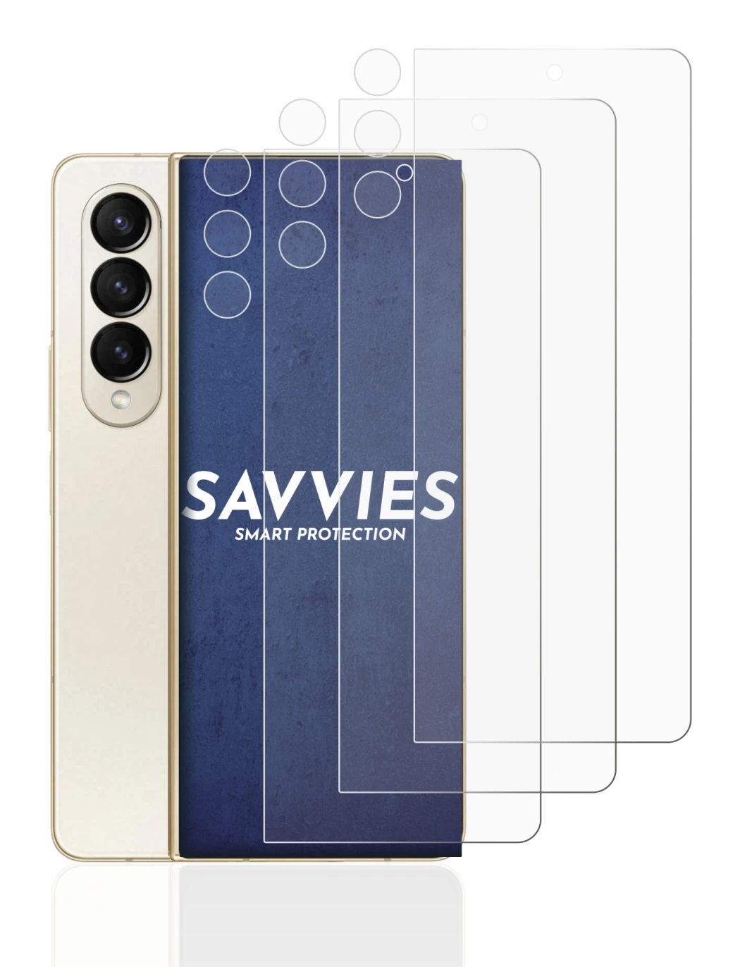 Image of the device Samsung Galaxy Z Fold 4 (Front+Camera) with a wide variety of screen protectors.