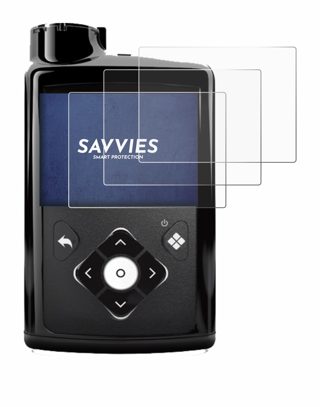 Image of the device Medtronic Minimed 780G with a wide variety of screen protectors.