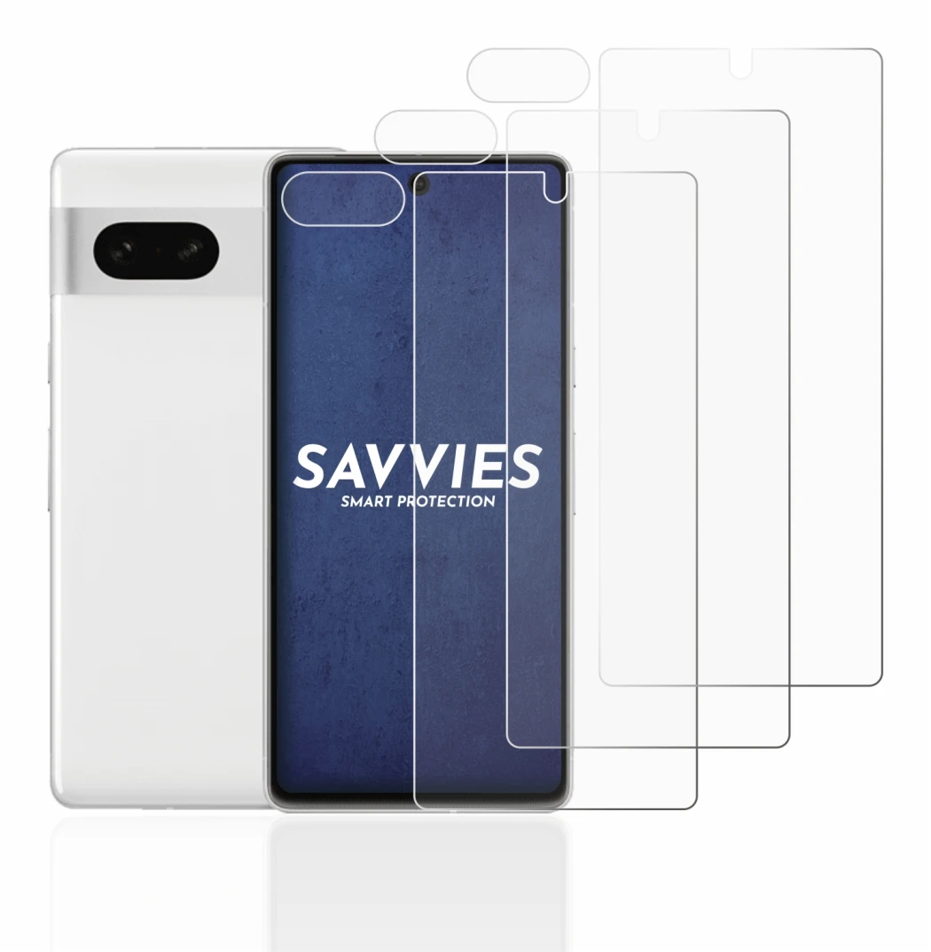 Image of the device Google Pixel 7 (Front+Camera) with a wide variety of screen protectors.