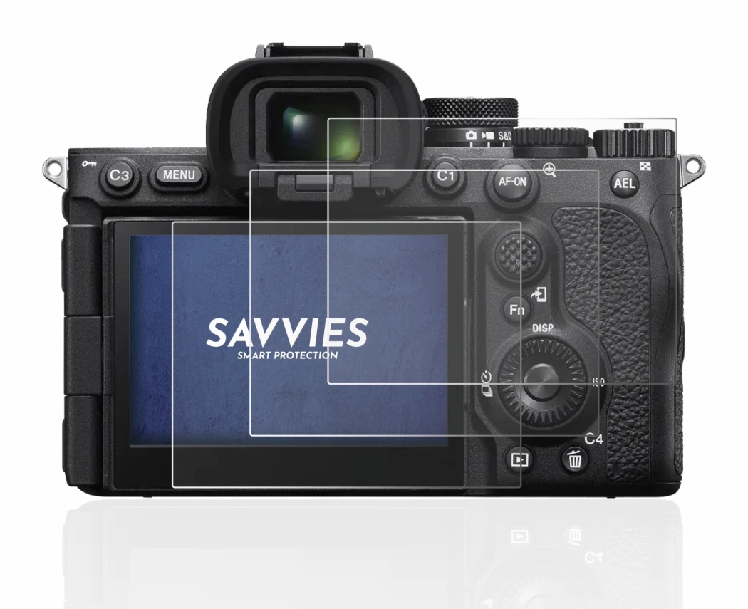 Image of the device Sony Alpha 7R V / a7R V with a wide variety of screen protectors.
