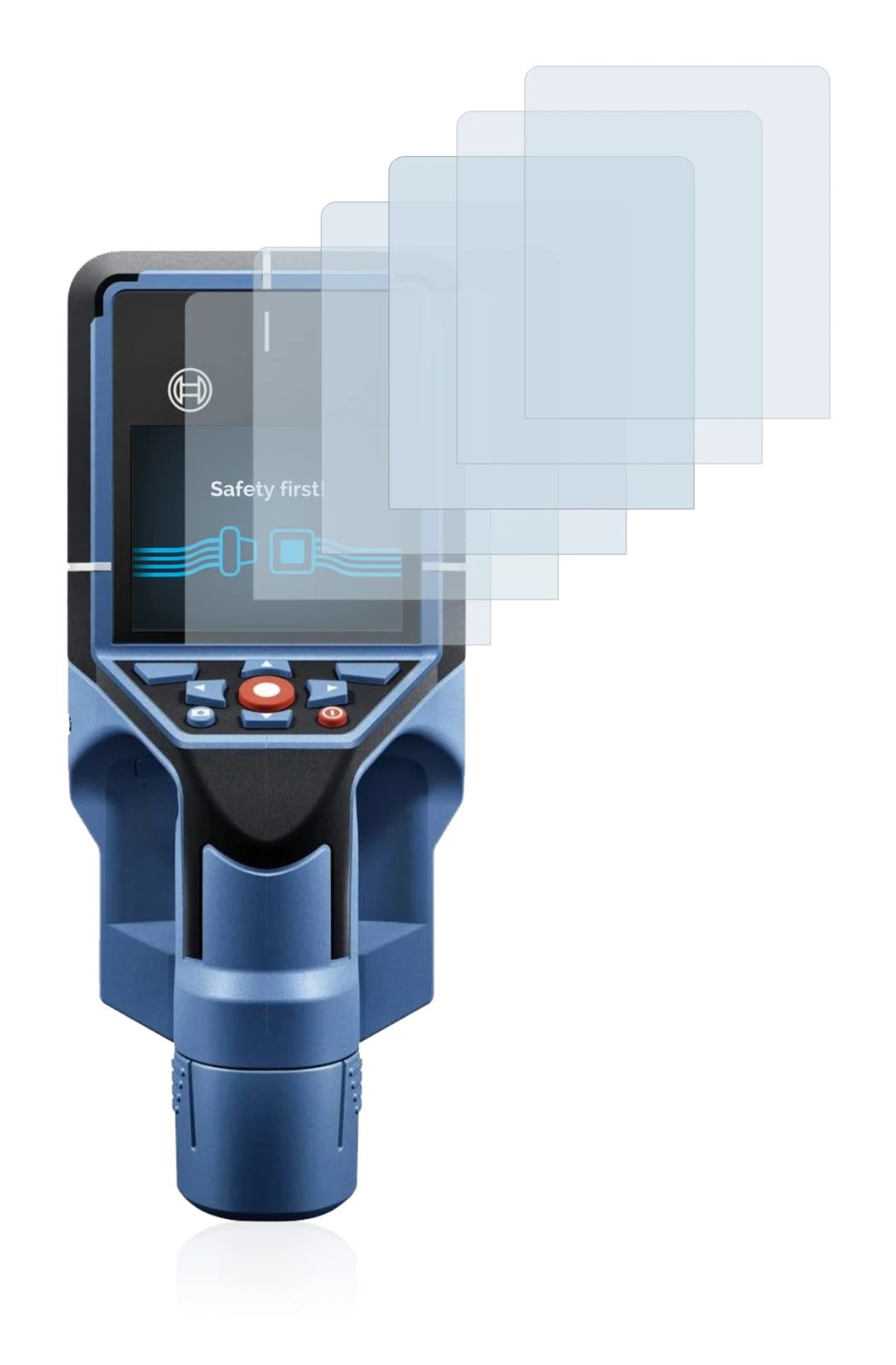 Image of the device Bosch D-tect 200 C Wallscanner with a wide variety of screen protectors.