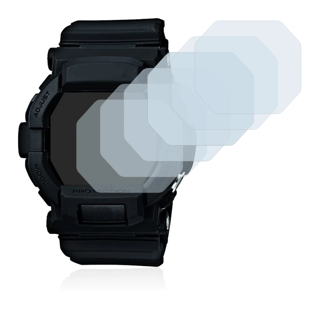 Image of the device Casio G-Shock GD350 with a wide variety of screen protectors.
