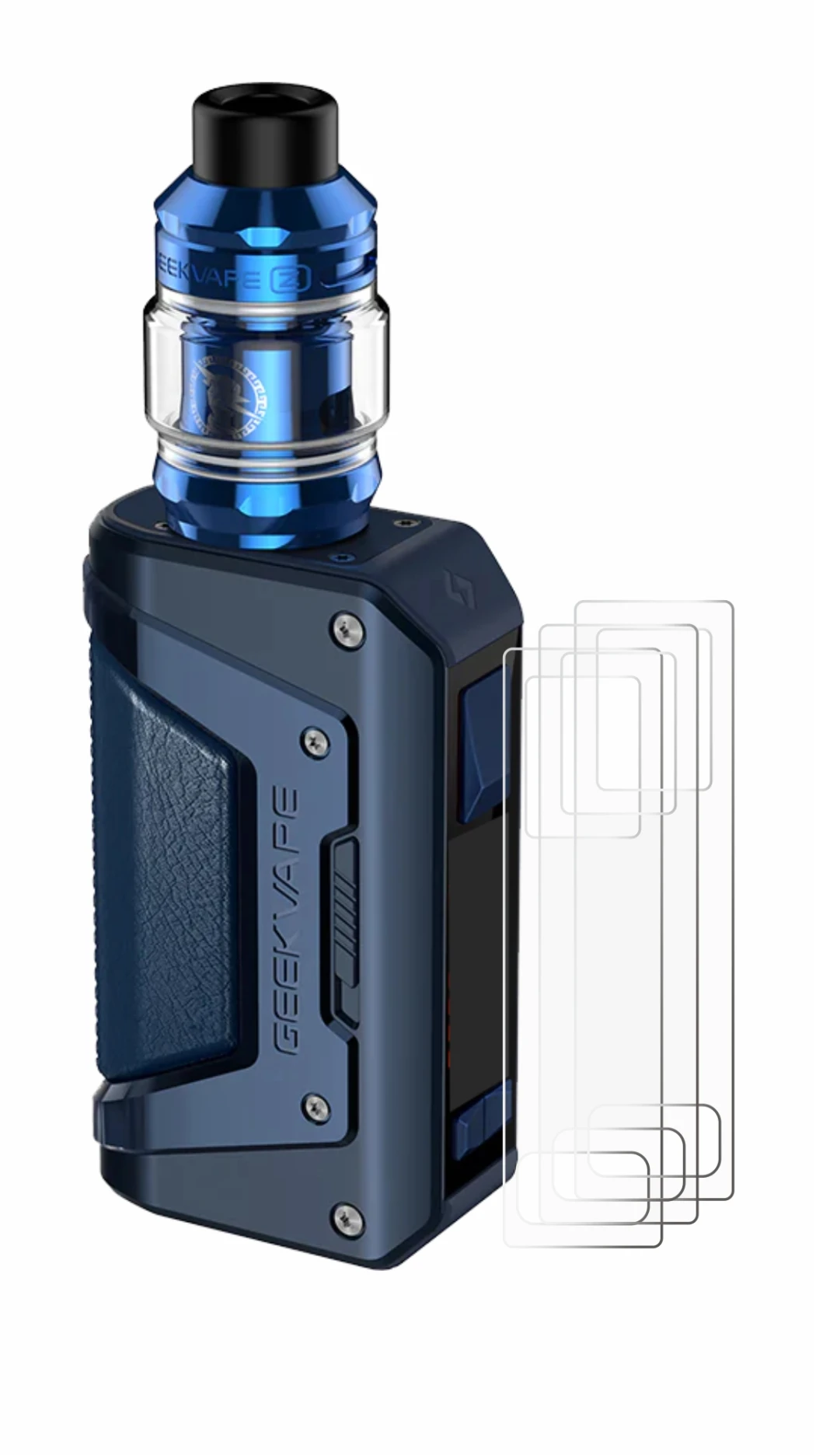 Image of the device GeekVape Aegis Legend 2 L200 with a wide variety of screen protectors.
