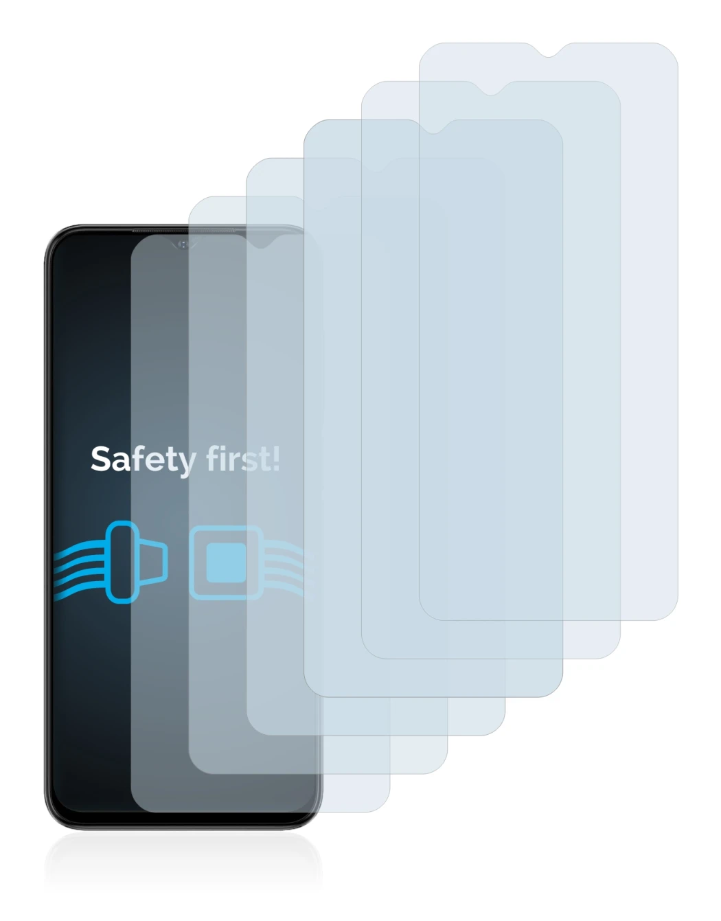 Image of the device Ulefone Note 14 with a wide variety of screen protectors.