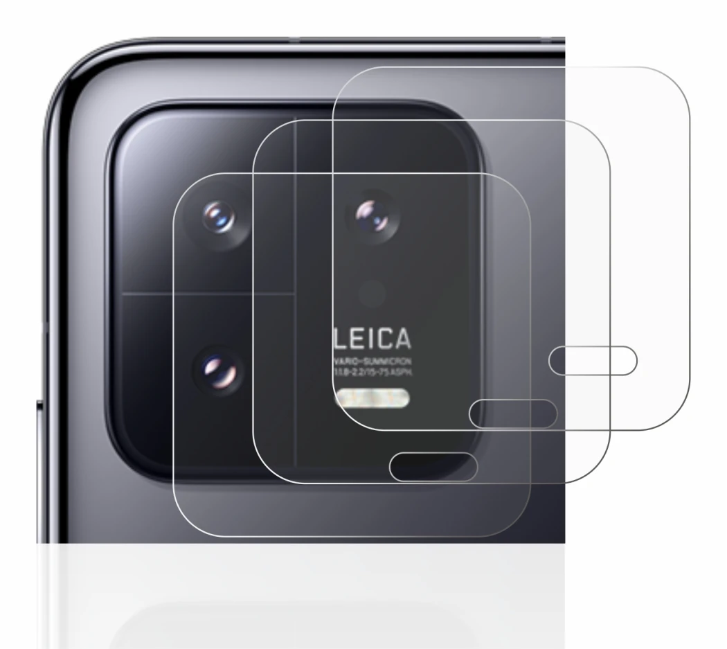 Image of the device Xiaomi 13 (ONLY Camera Lens) with a wide variety of screen protectors.