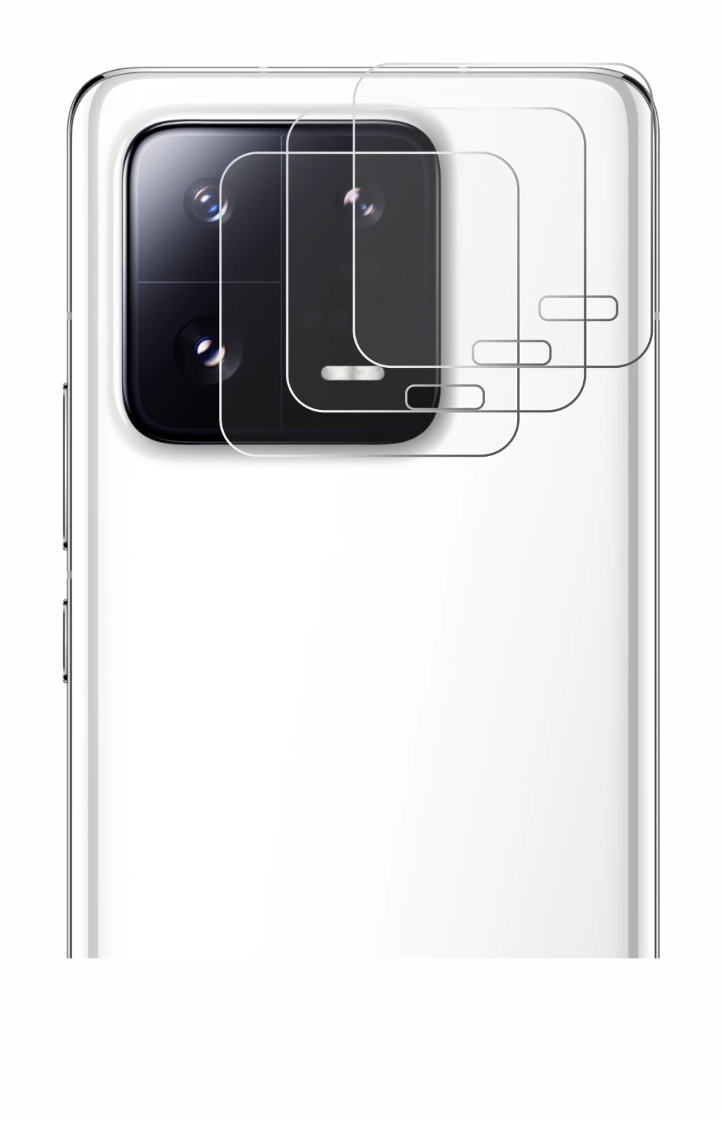 Image of the device Xiaomi 13 Pro (ONLY Camera Lens) with a wide variety of screen protectors.