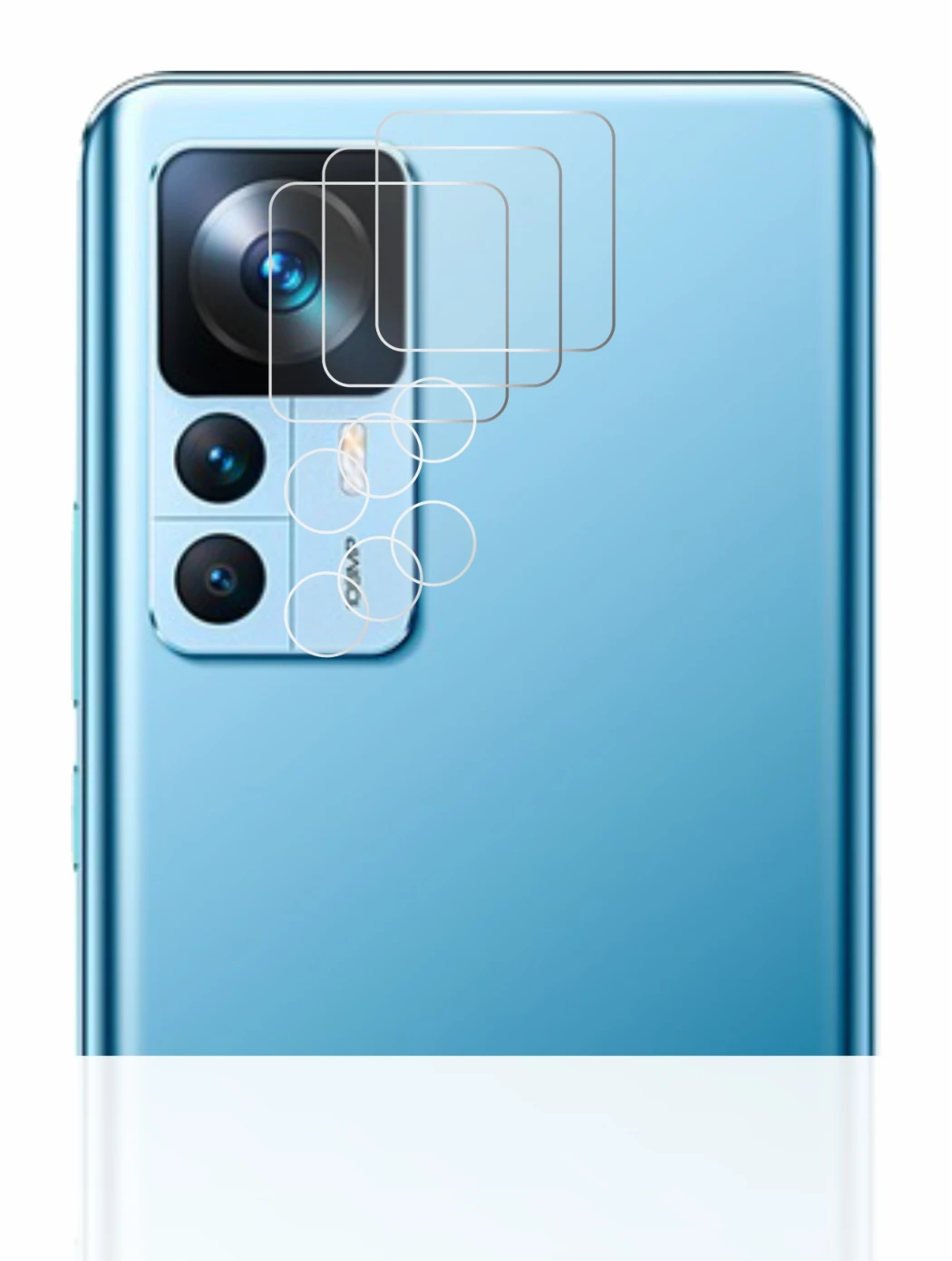 Image of the device Xiaomi 12T (ONLY Camera Lens) with a wide variety of screen protectors.