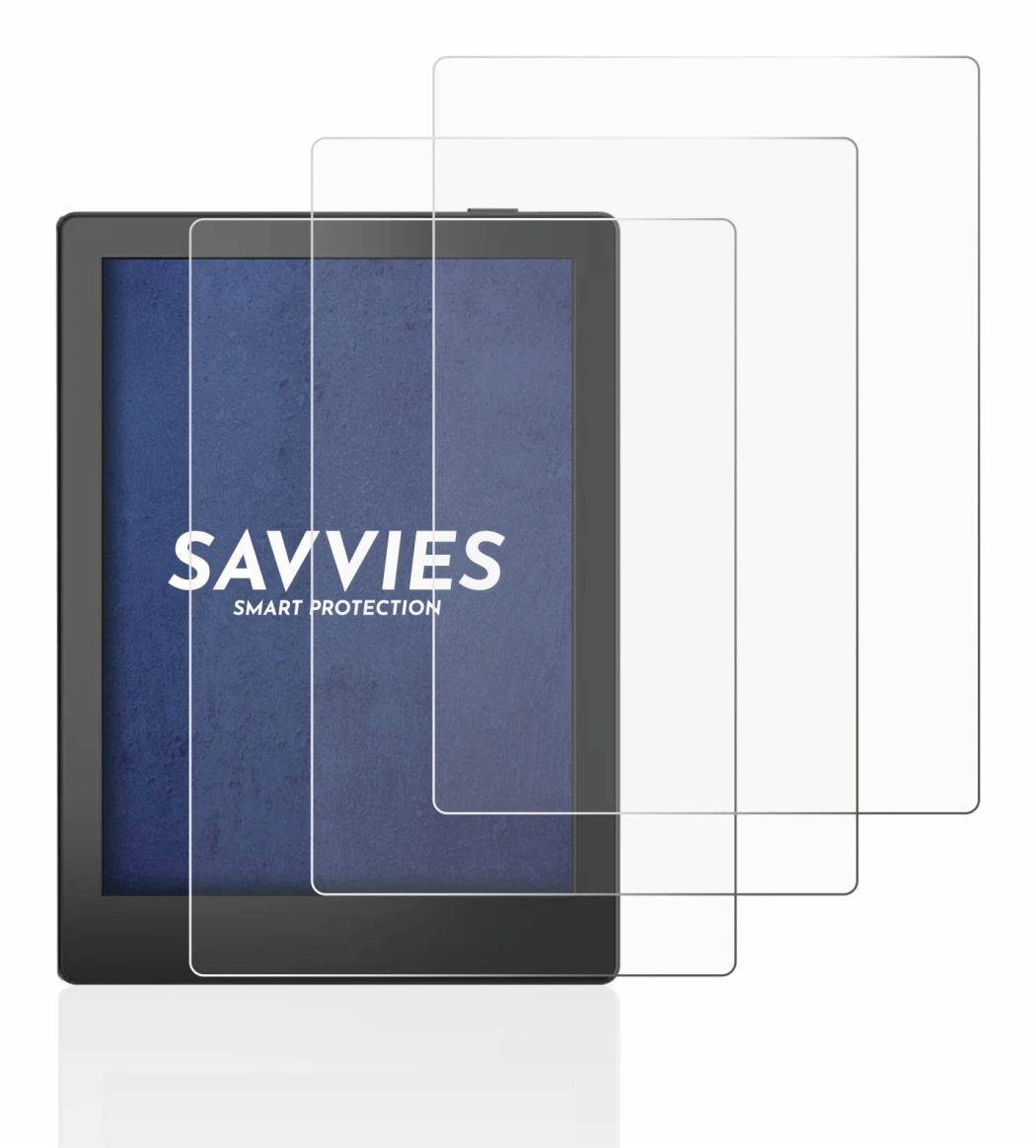 Image of the device Boox Poke 5 with a wide variety of screen protectors.