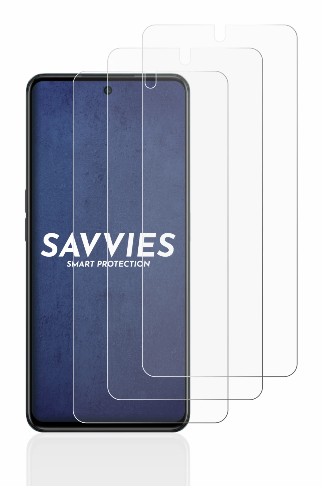 Image of the device Oppo A98 5G with a wide variety of screen protectors.