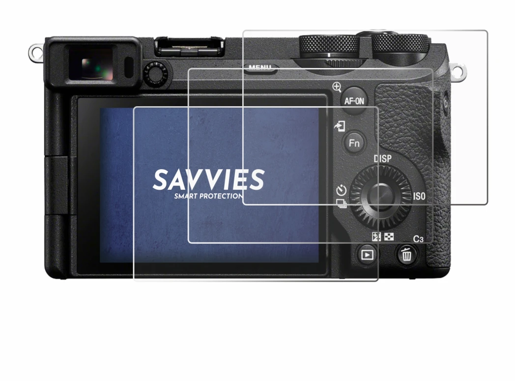 Image of the device Sony Alpha 6700 with a wide variety of screen protectors.