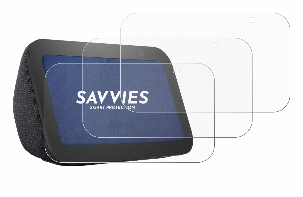 Image of the device Amazon Echo Show 5 (3th Gen.) with a wide variety of screen protectors.