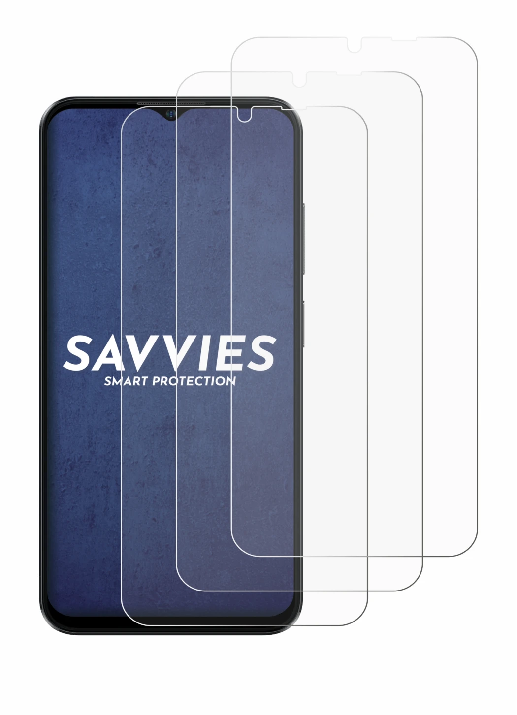 Image of the device Ulefone Note 16 Pro with a wide variety of screen protectors.