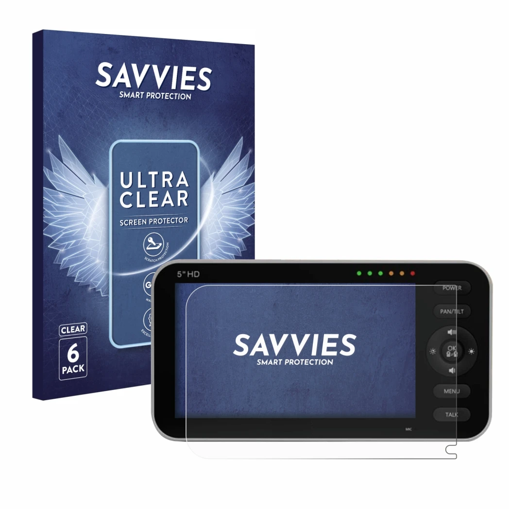 Front side of a product packaging with the brand logo Savvies. Next to it is the device GHB SM50B Modell 2023 shown with the c
