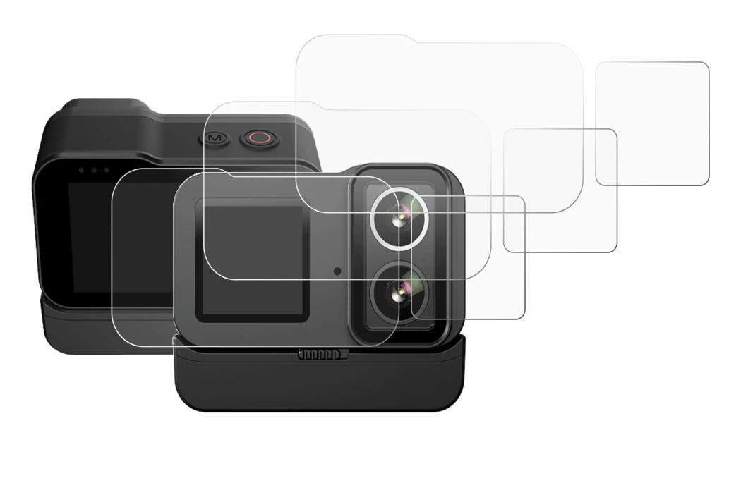 Image of the device SJCAM SJ20 Dual Lens with a wide variety of screen protectors.