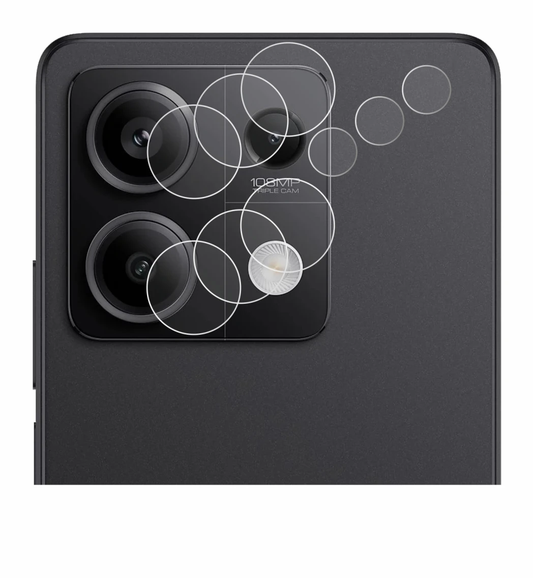 Image of the device Xiaomi Redmi Note 13 Pro 5G (ONLY Camera Lens) with a wide variety of screen protectors.