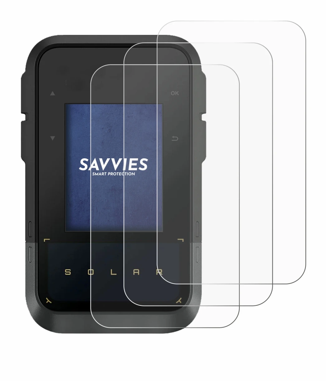 Image of the device Garmin eTrex Solar with a wide variety of screen protectors.