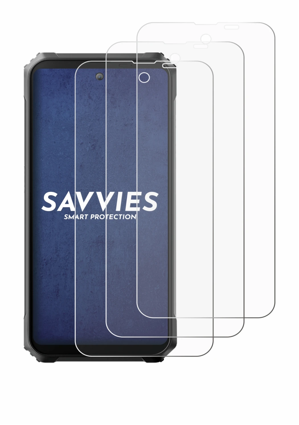 Image of the device Blackview BL8000 5G with a wide variety of screen protectors.