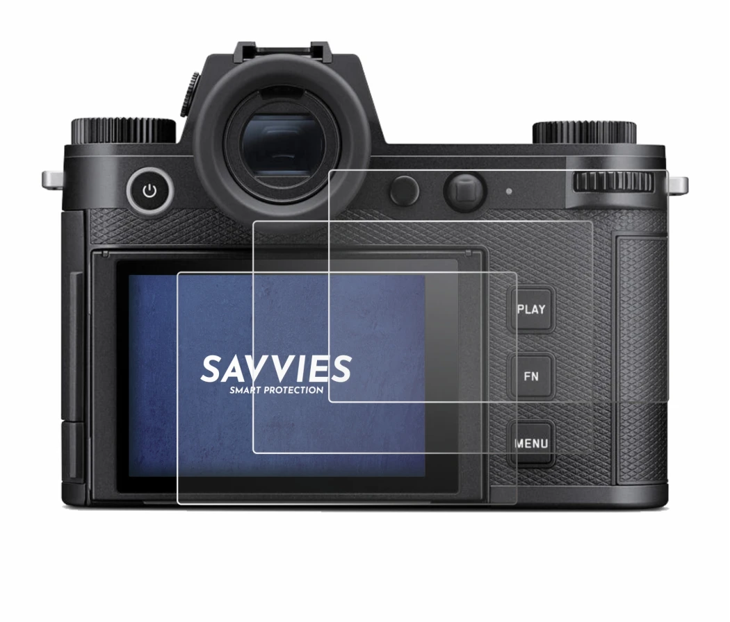Image of the device Leica SL3 with a wide variety of screen protectors.