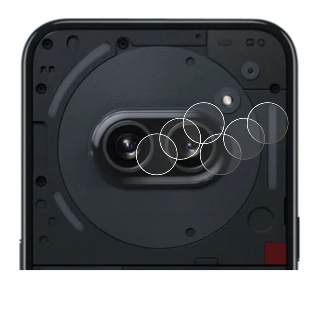 Image of the device Nothing Phone (2a) (ONLY Camera Lens) with a wide variety of screen protectors.