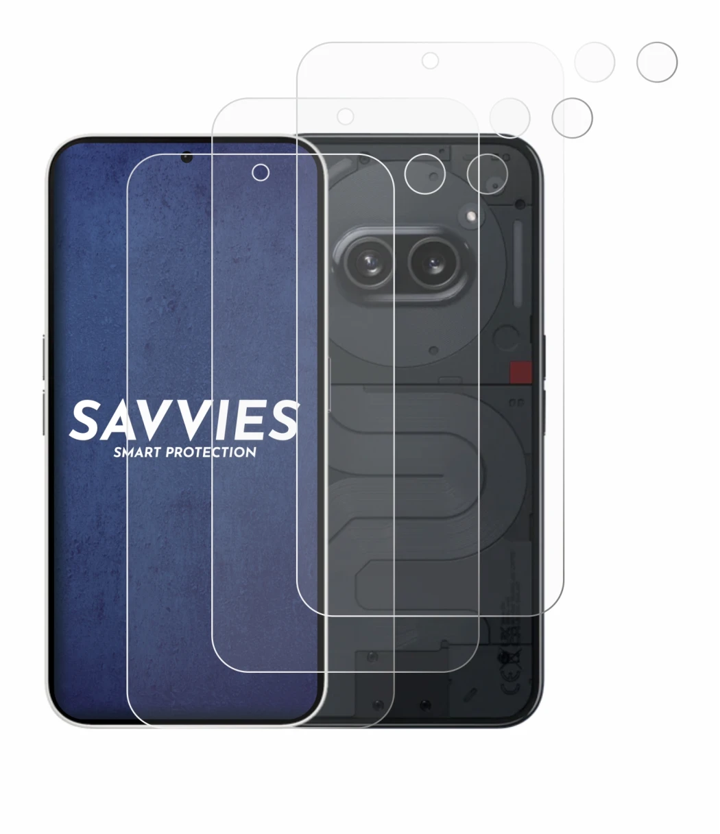 Image of the device Nothing Phone (2a) (Front+Camera) with a wide variety of screen protectors.