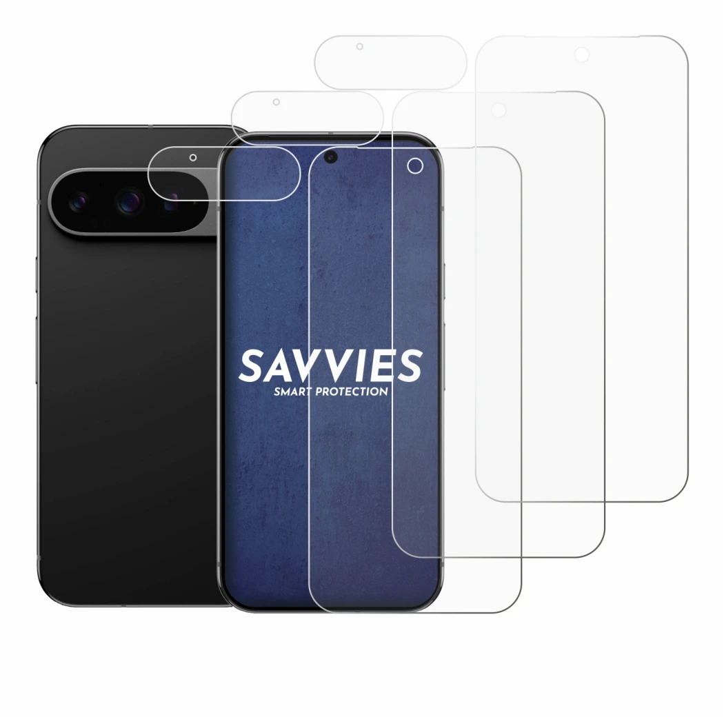 Image of the device Google Pixel 9 Pro XL (Front+Camera) with a wide variety of screen protectors.