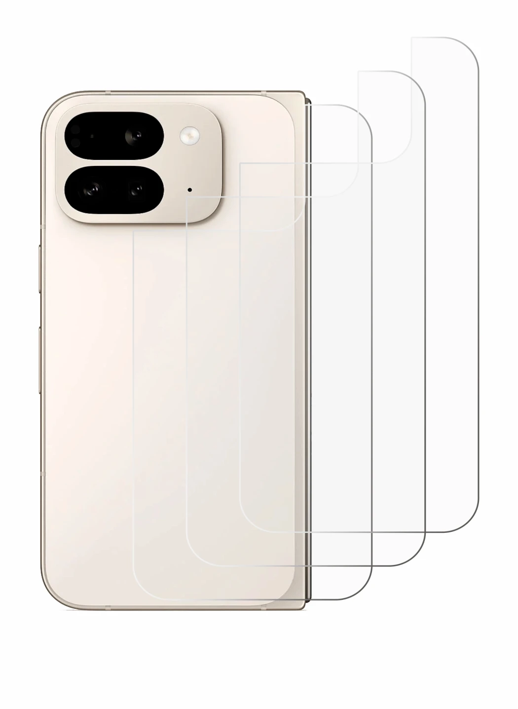 Image of the device Google Pixel 9 Pro Fold (Back) with a wide variety of screen protectors.