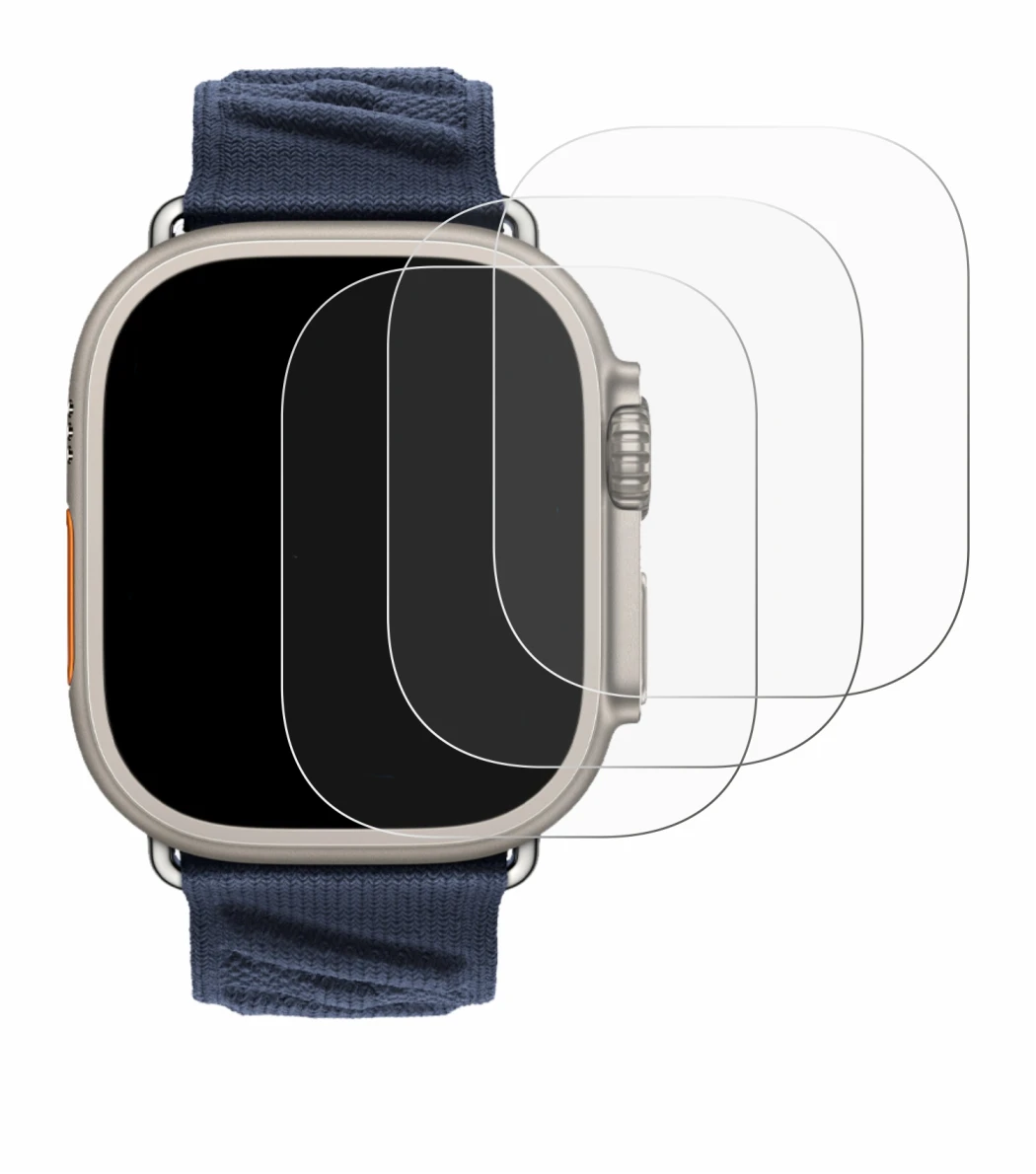 Image of the device Apple Watch Hermès Ultra 2 with a wide variety of screen protectors.