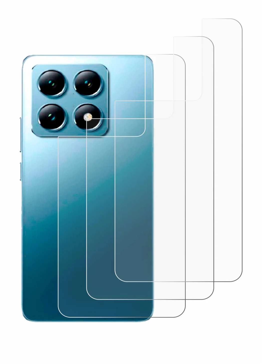 Image of the device Xiaomi 14T (Back) with a wide variety of screen protectors.