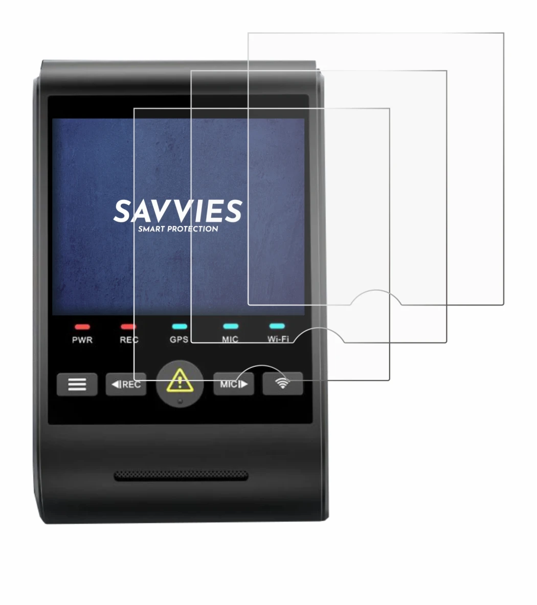 Image of the device VIOFO A229 PRO with a wide variety of screen protectors.